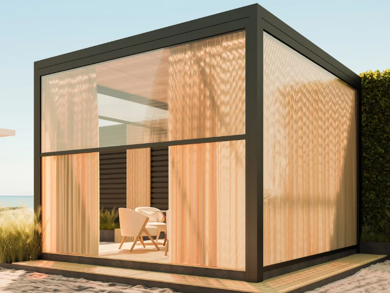 pergola-con-tende-arancioni